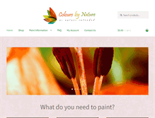 Tablet Screenshot of coloursbynature.com.au